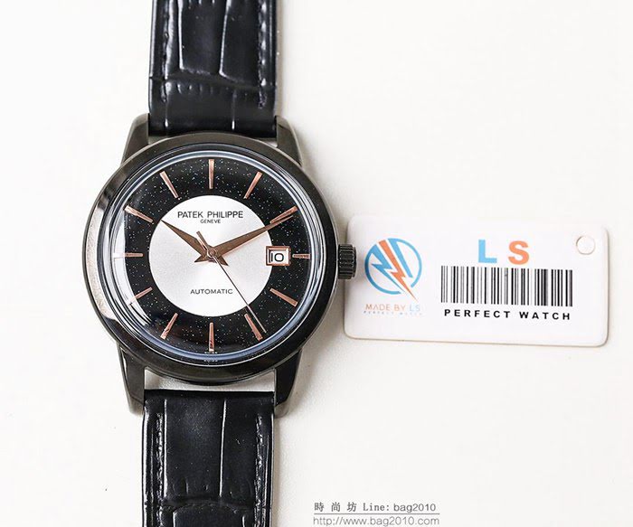 百達翡麗PATEK PHILPPE LS精品 2019春夏季新款 簡約時尚 9015全自動機芯 經典黑 超薄 高檔男士腕表  wssb5194